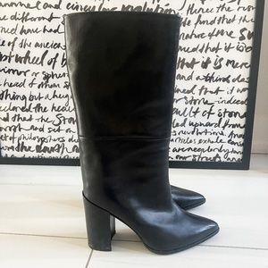 Stuart Weitzman Black Heeled Boots